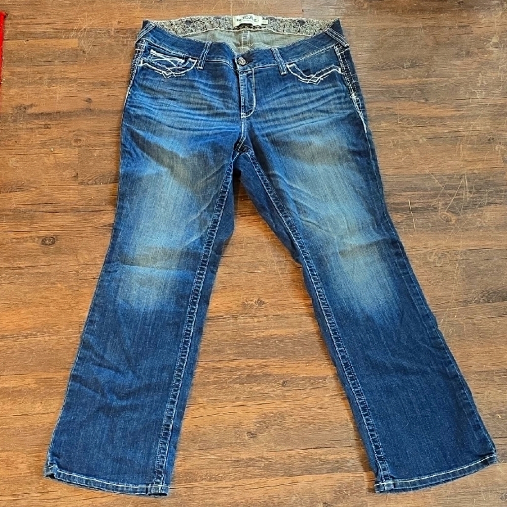 Ariat Blue Flare Wide Leg Jeans